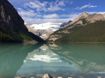 加拿大, 山脉, 湖泊, 自然, 视图, lichtblick 心情, 梦的世界