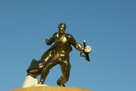 乌克兰, 诺敖德萨, 纪念, 雕像, 士兵, 青铜合金