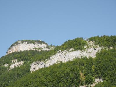 山脉, 高山, 电缆车, ebenalp, wildkirchli, alpstein, ebenalpbahn