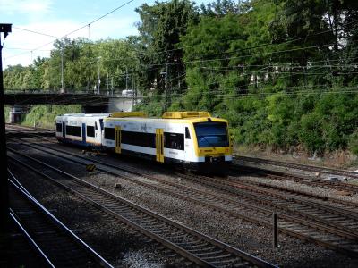 火车, 跟踪, schwarzwaldbahn, 区域的火车, 桥梁, 树木, 悬链线