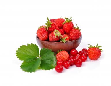 草莓, 樱桃, 浆果, 收获, 集合, 分离, 背景