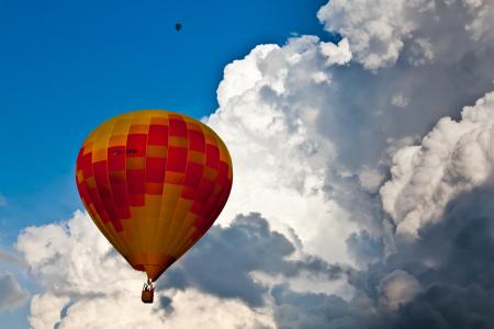 热空气, 气球, 热气球, 浮法, 上升, 发光, 热气球旅行