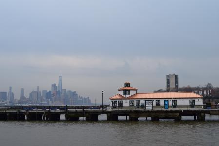 码头, 曼哈顿, 霍博肯, 水, 码头, 新增功能, 城市