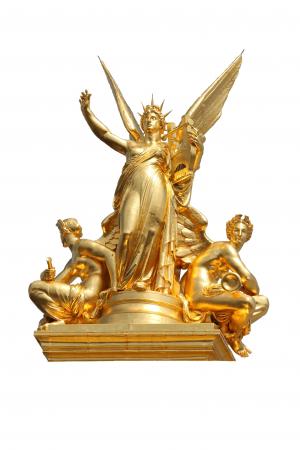 金色雕像, 黄铜, 艺术, 金属, 高尚, 青铜器, 诺贝尔