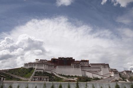 布达拉宫, 宫, 布达拉宫, 西藏, 西藏, 拉萨, 中国