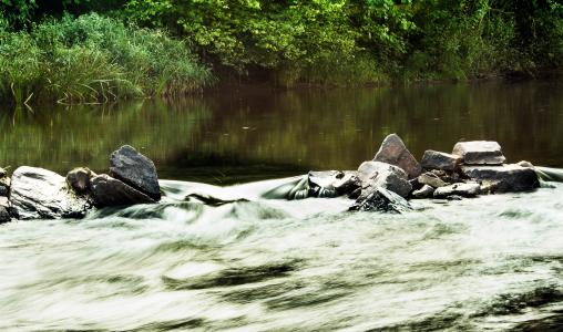 水, 巴赫, 河, 石头, 岩石, 自然, 心静如水