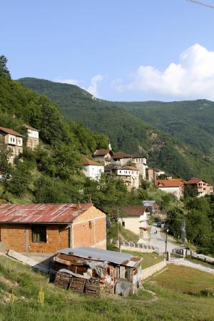 马其顿, 村庄, 小镇, 景观, 建筑, 建筑, 山脉