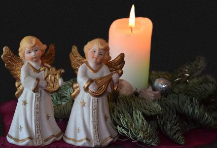 天使, 来临, 蜡烛, 图, 装饰, 圣诞装饰品, 圣诞节