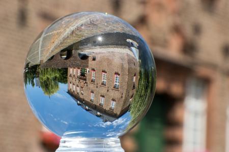玻璃球, 玻璃球照片, 镜像, 大会堂, 建筑, 建设, 从历史上看