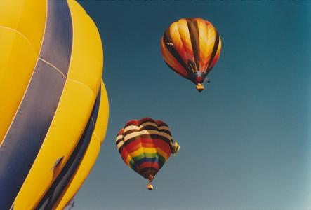 热气球, 气球, 多彩, 充满活力, 阿尔伯克基, 空中, 天空