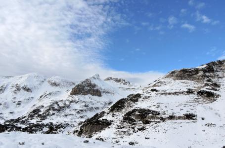白云岩, 山脉, 雪, 小, 云彩, 天空, 阿尔卑斯山