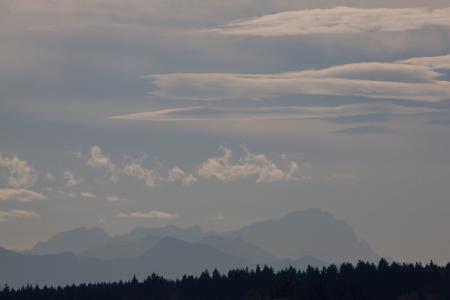吹风机, 景观, 山脉, 高山, 上部巴伐利亚, 秋天, 树木