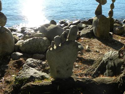 石头, 雕塑, 苏黎世湖, 平衡, 冥想, 休息, 沉默