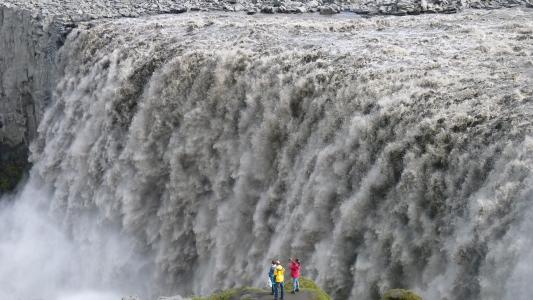 detifoss, 冰岛, 级联, 水, 河