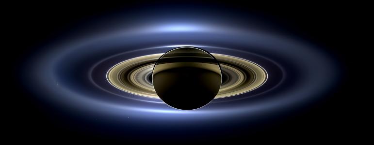 土星, 戒指, 行星, 宇宙, 卡西尼号航天器, 日食, 自然颜色
