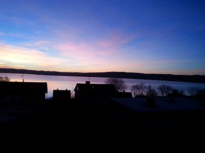 汉密尔, 黎明, 早上, 云计算, 湖, 很漂亮, 视图