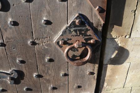 橡木门, 旋钮, 句柄, 闩锁, 橡树, 木材, 木制
