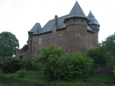城堡, 克雷菲尔德, 德国, 德语, 老, 古代, 建筑