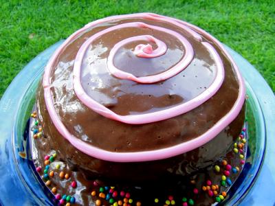 蛋糕, 巧克力, 甜点, 一方, 周年, 生日, 糖果