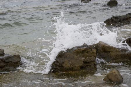 海, 岩石, 水, 网上冲浪