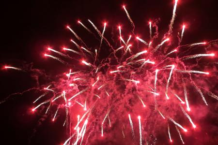 烟花, 庆祝活动, 新年除夕, 烟火, 红色, 火焰, 爆炸