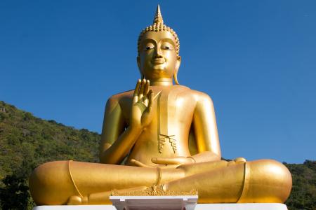雕像, 金, 佛教, 佛