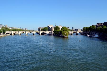 桥梁, 巴黎, 河, 法国