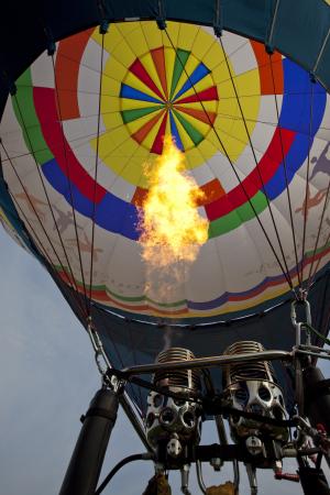 气球, 热空气, 上升, 填充, 消防, 火焰, 燃烧器