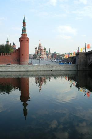 河, 莫斯科, 俄罗斯, 水, 蓝蓝的天空, 日时间, 历史