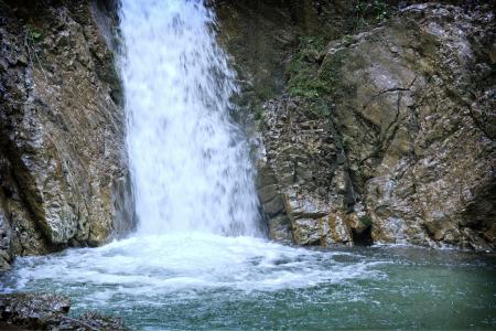 瀑布, 岩石, 水, 自然, 杂音, 流量, 水域