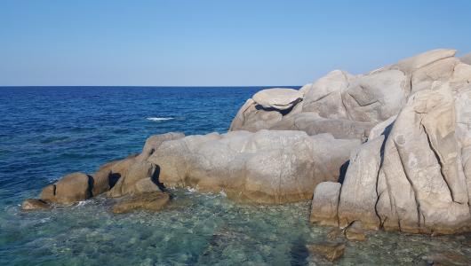 海, 岩石, 夏季, 海岸, 海景, 石头, 景观