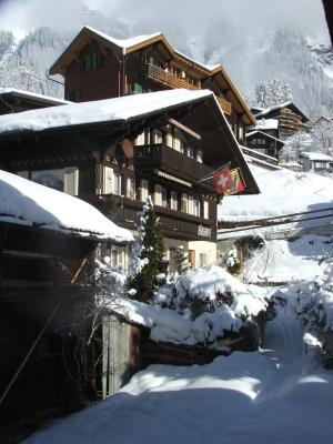 瑞士, 小木屋, 传统, 翁根, 阿尔卑斯山, 瑞士, 冬天