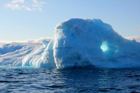 冰, 海, 光, 自然, 格陵兰岛, 太阳能, 冰山-冰形成