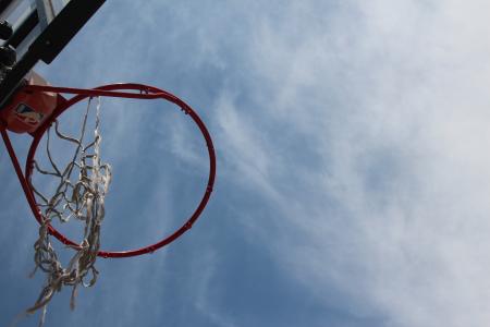 篮球, 天空, 箍