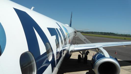 飞机, 飞, 旅行, azul, 蓝色, 巴西, 假期
