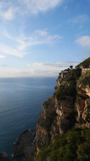 悬崖, 意大利, 波西塔诺, 天空, 海, 自然, 岩石-对象