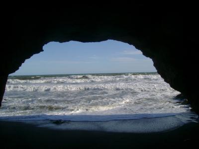 石窟, 海滩, 景观, 自然, 海, 地平线, 哥斯达黎加
