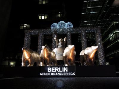 柏林, 晚上, 城市灯, 灯的节日, 灯, 开明, 熊