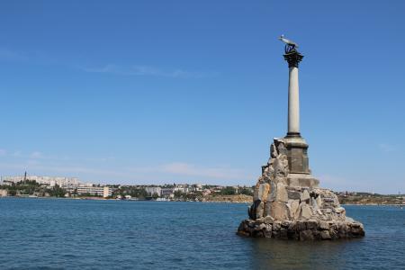 塞瓦斯托波尔, 俄罗斯, 克里米亚半岛, 海洋, 端口, 雕像, 内存