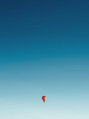 天空, 气球, 飞行, 最小, 旅行, 旅游, 夏季