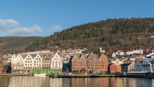 卑尔根, 挪威, 建筑, 港口, 水, 布吕根, 斯堪的那维亚