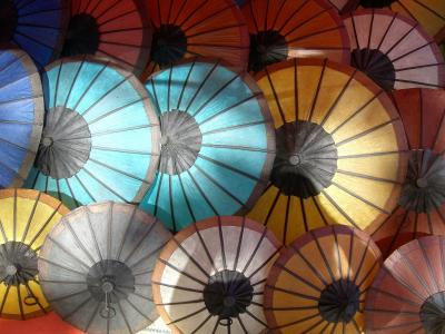 遮阳伞, 市场, 彩色, 在, 圈子