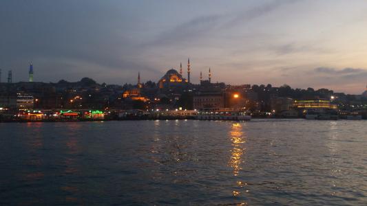 土耳其, 伊斯坦堡, 黄金峰, 清真寺, 伊斯兰, 博斯普鲁斯海峡, 宣礼塔