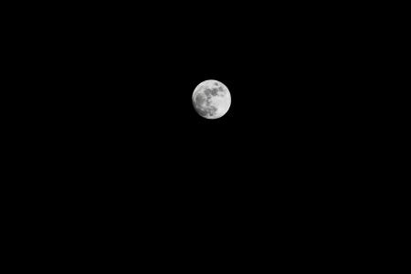 月亮, 晚上, 月亮在晚上, 满月, 天空, 黑暗, 晚上张照片