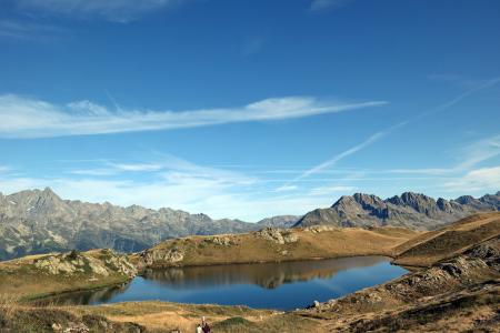 阿尔卑斯山, 湖, 景观, 自然, 大坝, 夏季, 徒步旅行