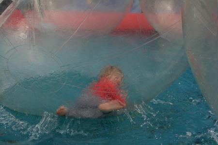 水球, 儿童, 游泳池, 水, 巨型水球, 蓝色, 球