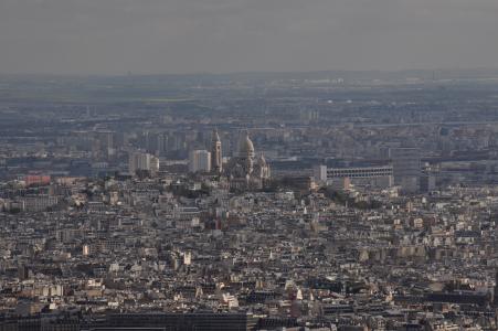 巴黎, 埃菲尔铁塔, 景观, 神圣的心