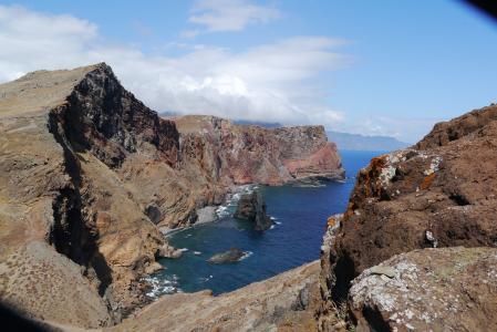 马德拉岛, 悬崖, 海岸, 徒步旅行, 石头, 海, 岩石