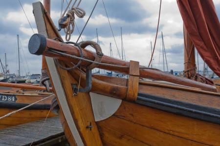 hozboot, 荷兰, 北海, 鱼, 帆船, 帆, 磁盘启动