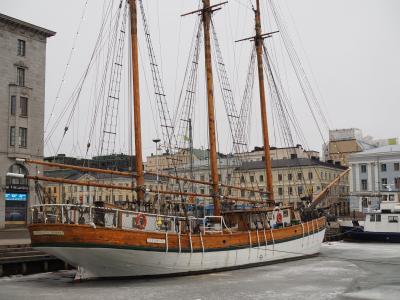 赫尔辛基, 帆船, 冰, 码头, 航海的船只, 航行中的船, 港口